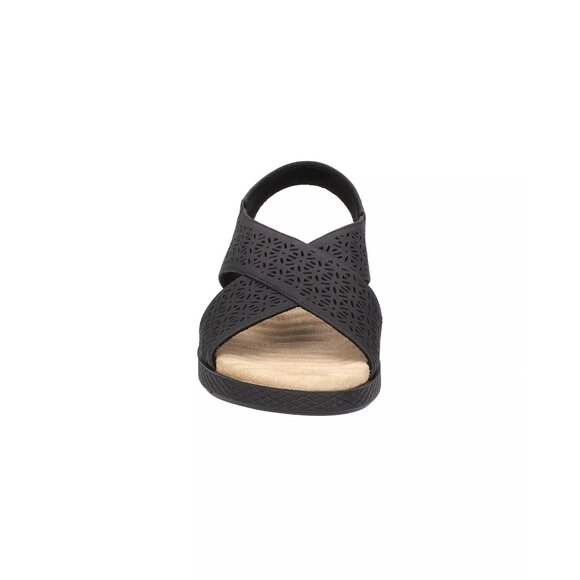 Easy Street Womens Claudia Comfort Slip On Wave Sandals Black Size 7.5M NIB - Picture 3 of 7